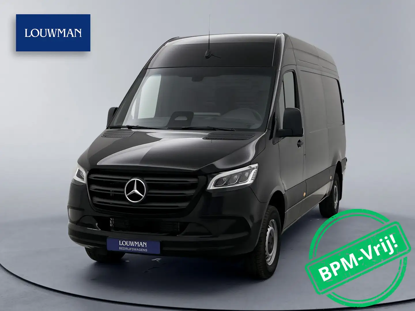 Mercedes-Benz Sprinter 317 1.9 CDI L2H2 PRO LED BPM Vrij Navigatie Achter Zwart - 1