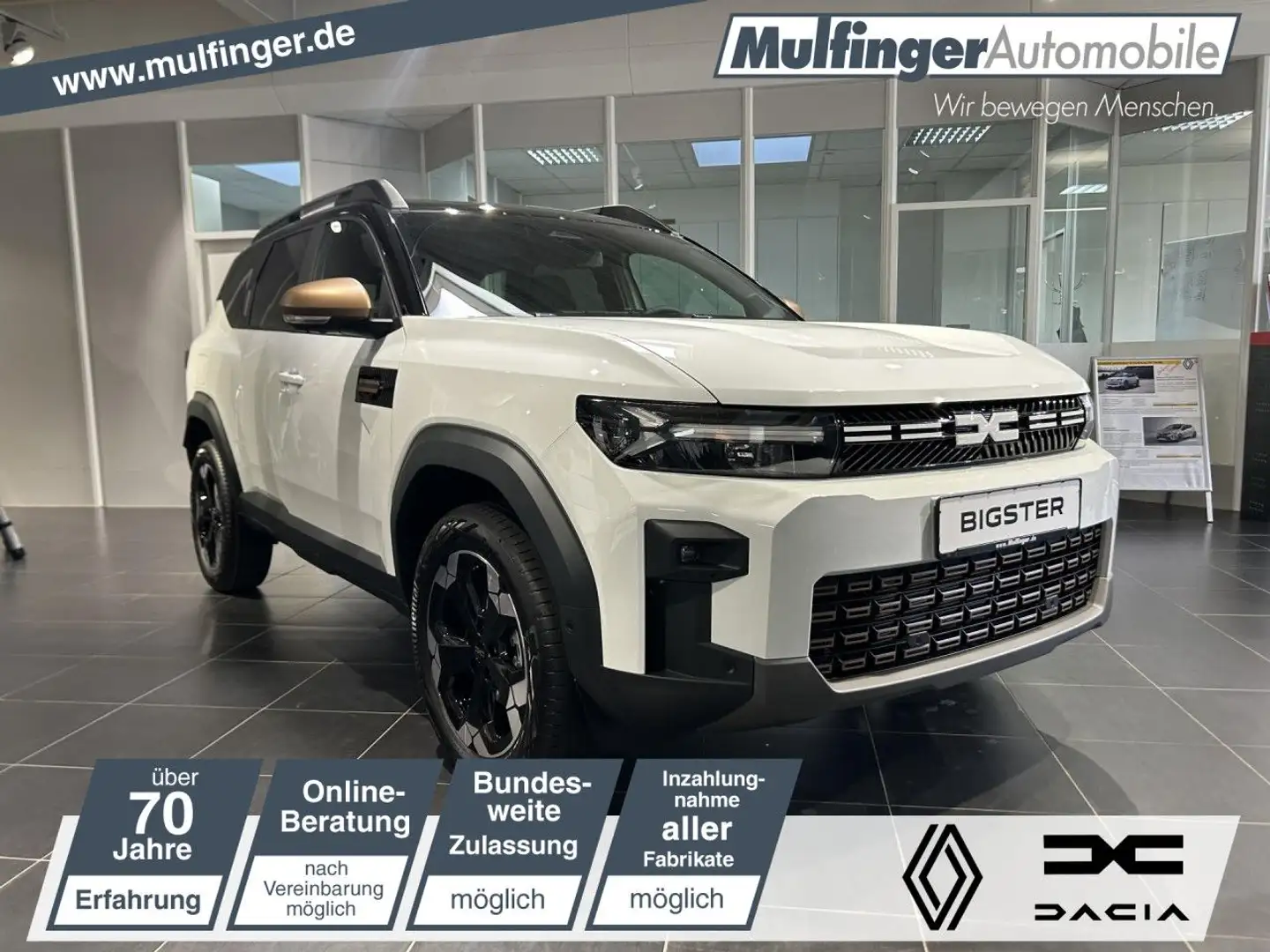 Dacia Bigster Extreme HYBRID 155 NAVI SHZ KAMERA Klima Weiß - 1