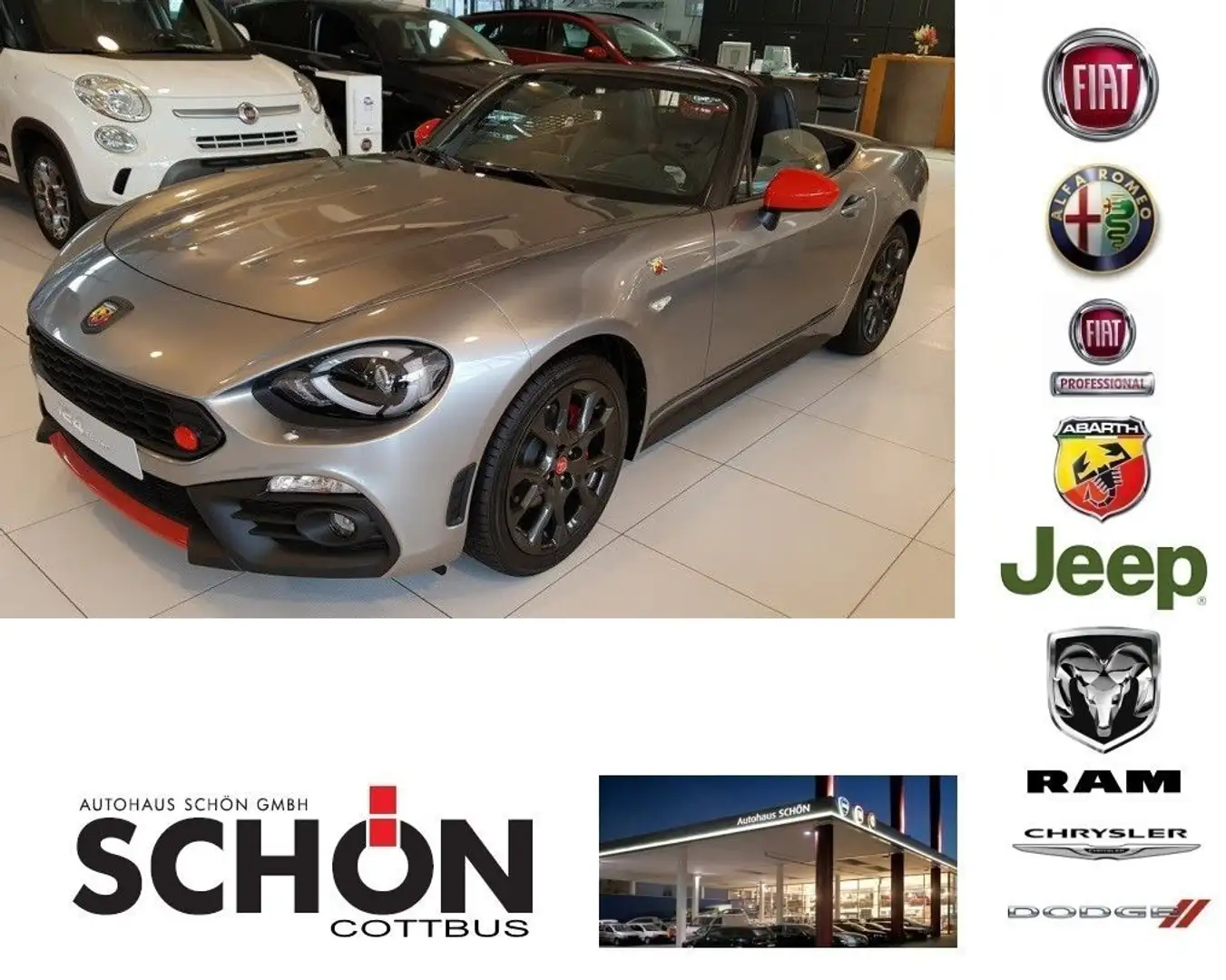 Abarth 124 Spider 1.4 MultiAir Turbo 170PS AUTOMATIK Grau - 1