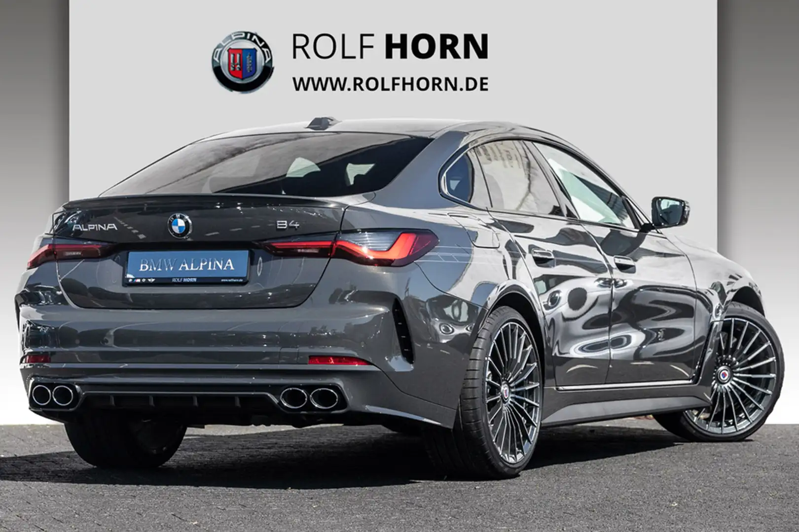 Alpina B4 3.0 Biturbo Allrad Leder HUD har/kar Glasdach Grau - 2