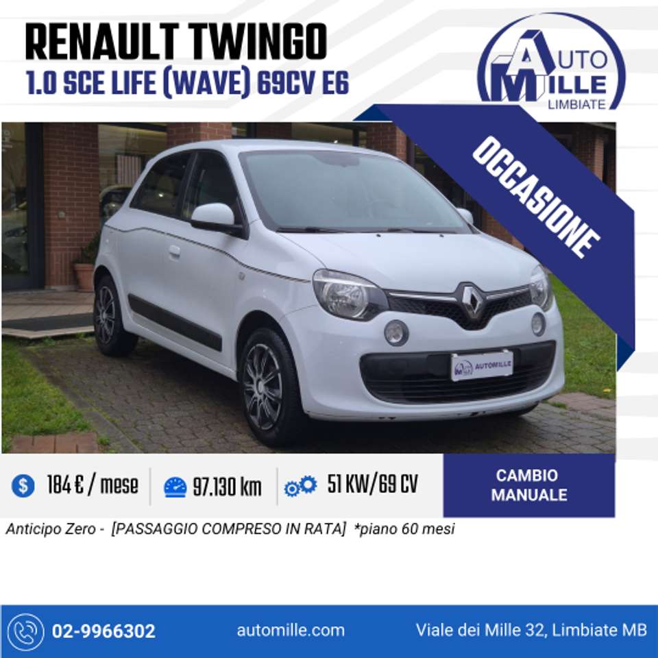 Renault Twingo 1.0 sce Life (wave) 69cv E6