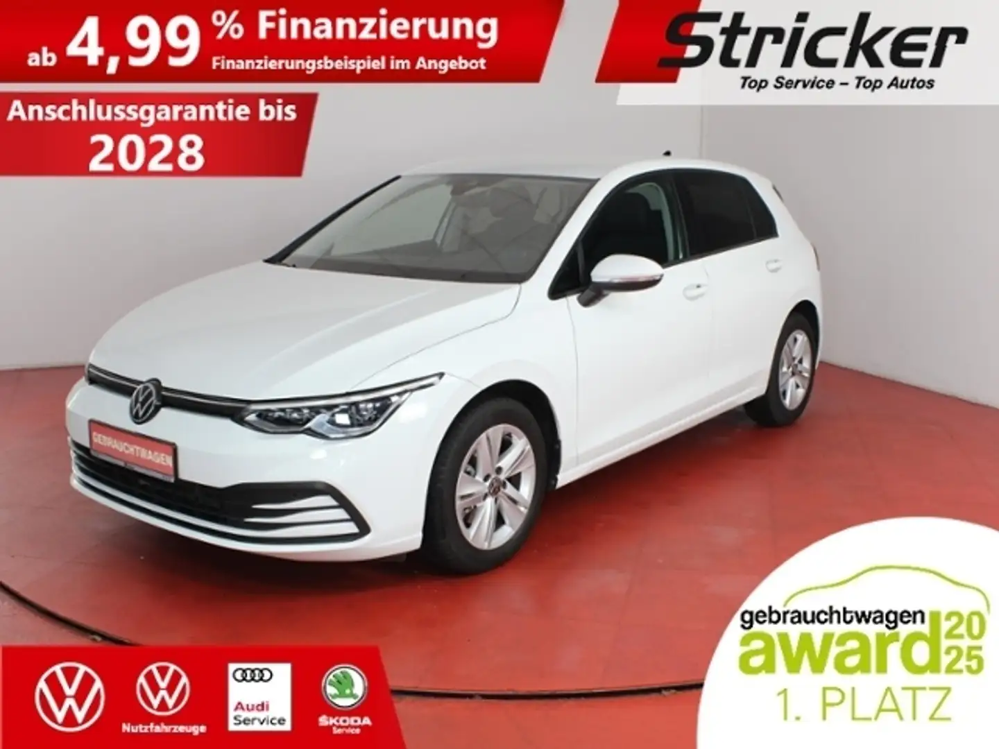 Volkswagen Golf Life 1.5TSI 249,-ohne Anzahlung Navi Weiß - 1