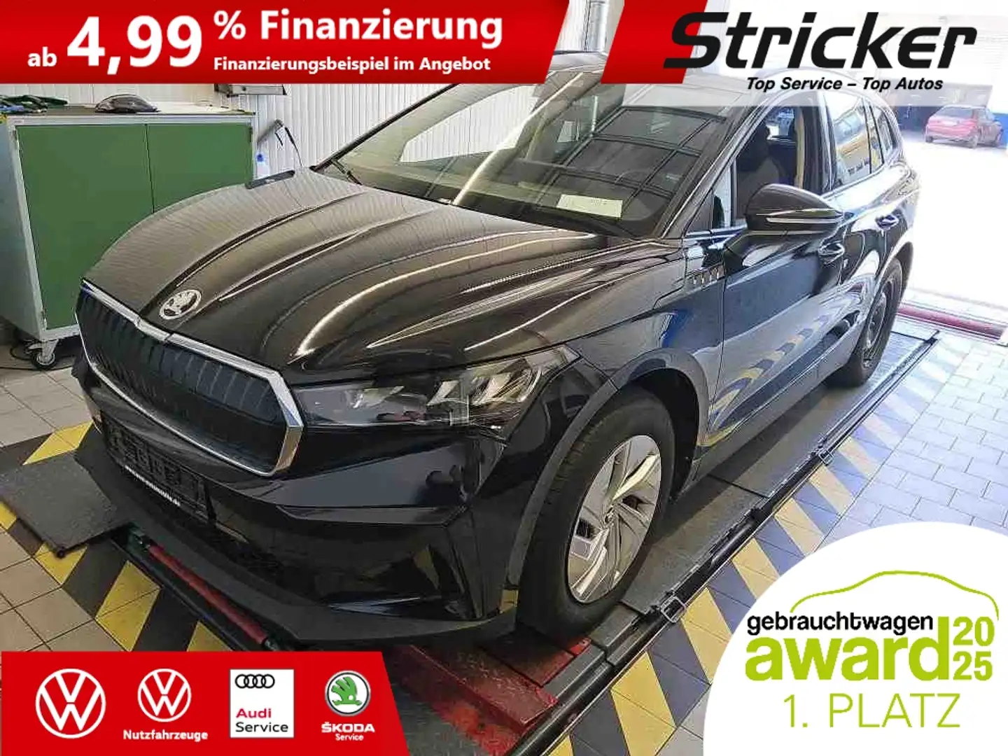 Skoda Enyaq iV50 Loft 285,-ohne Anzahlung Navi Sitzheizung Чорний - 2