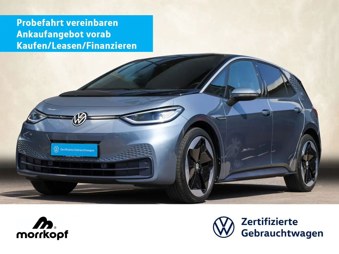 Volkswagen ID.3 Pro +58kWh+W-PUMPE+20ZOLL+ Bluetooth Navi LED Bleu - 1