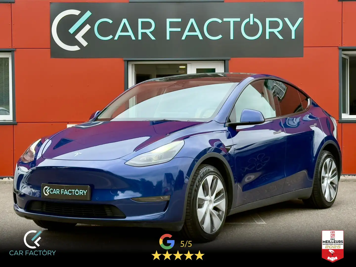 Tesla Model Y Dual Motor Long Range AWD Grand Autonomie 1ère Mai Bleu - 1