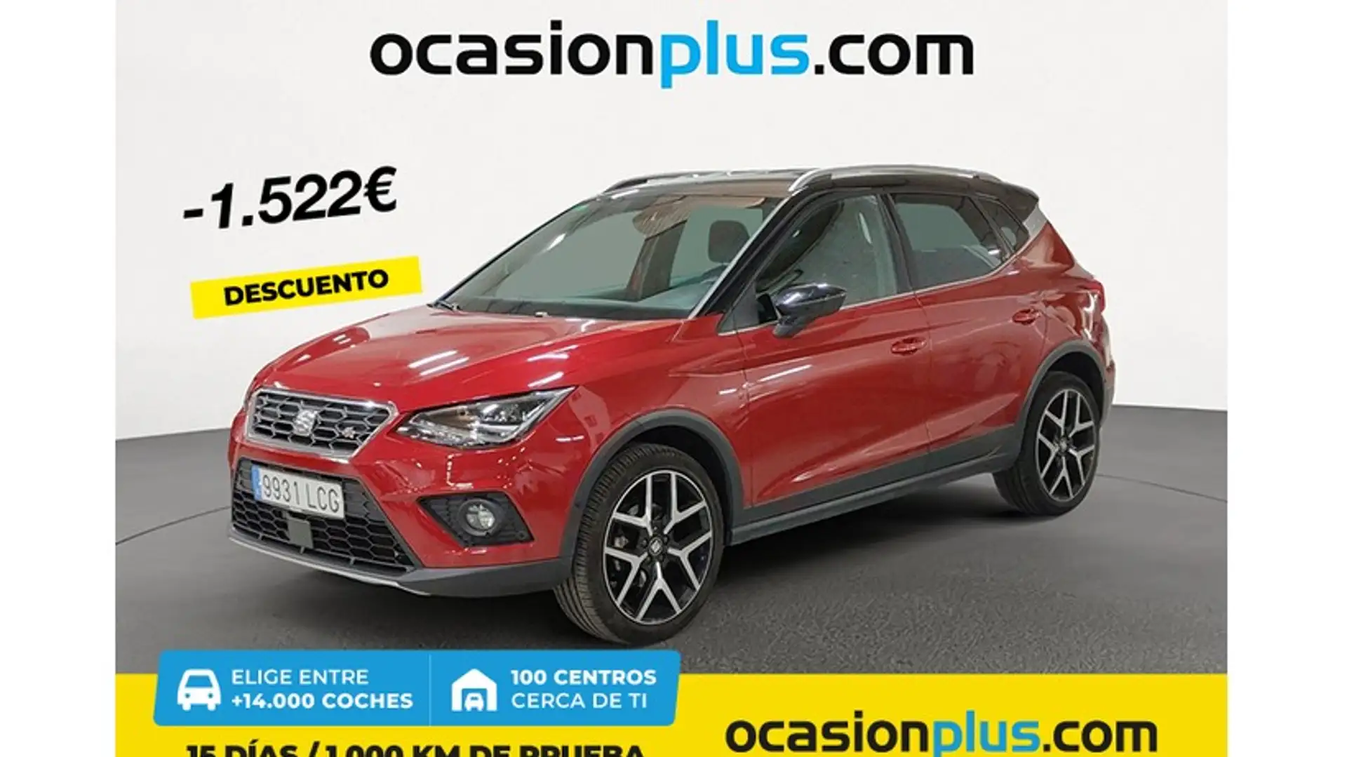 SEAT Arona 1.0 TGI S&S FR 90 Rojo - 1