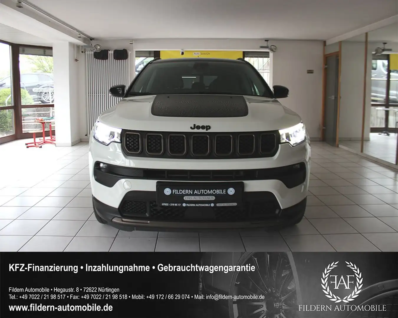 Jeep Compass Upland 4xe PLUG-IN HYBRID 4WD*LED*ACC*KAMERA*SPUR Blanc - 2