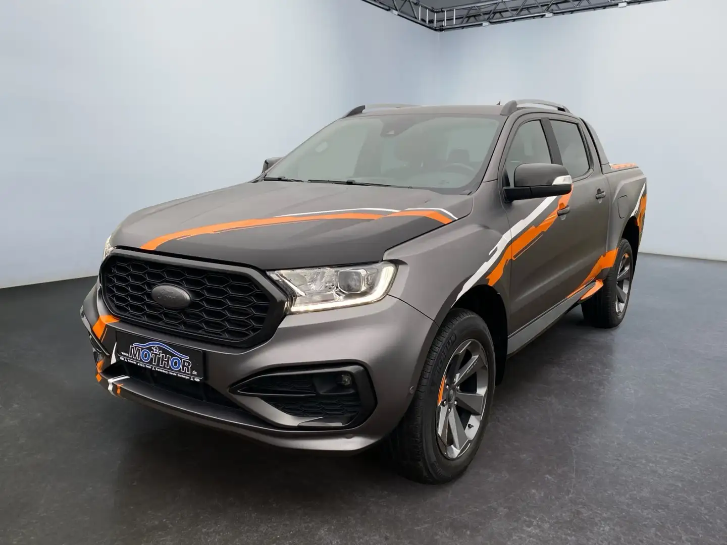 Ford Ranger Wildtrak MSRT 2.0 TDCi ACC PDC SHZ NAVI Gris - 2
