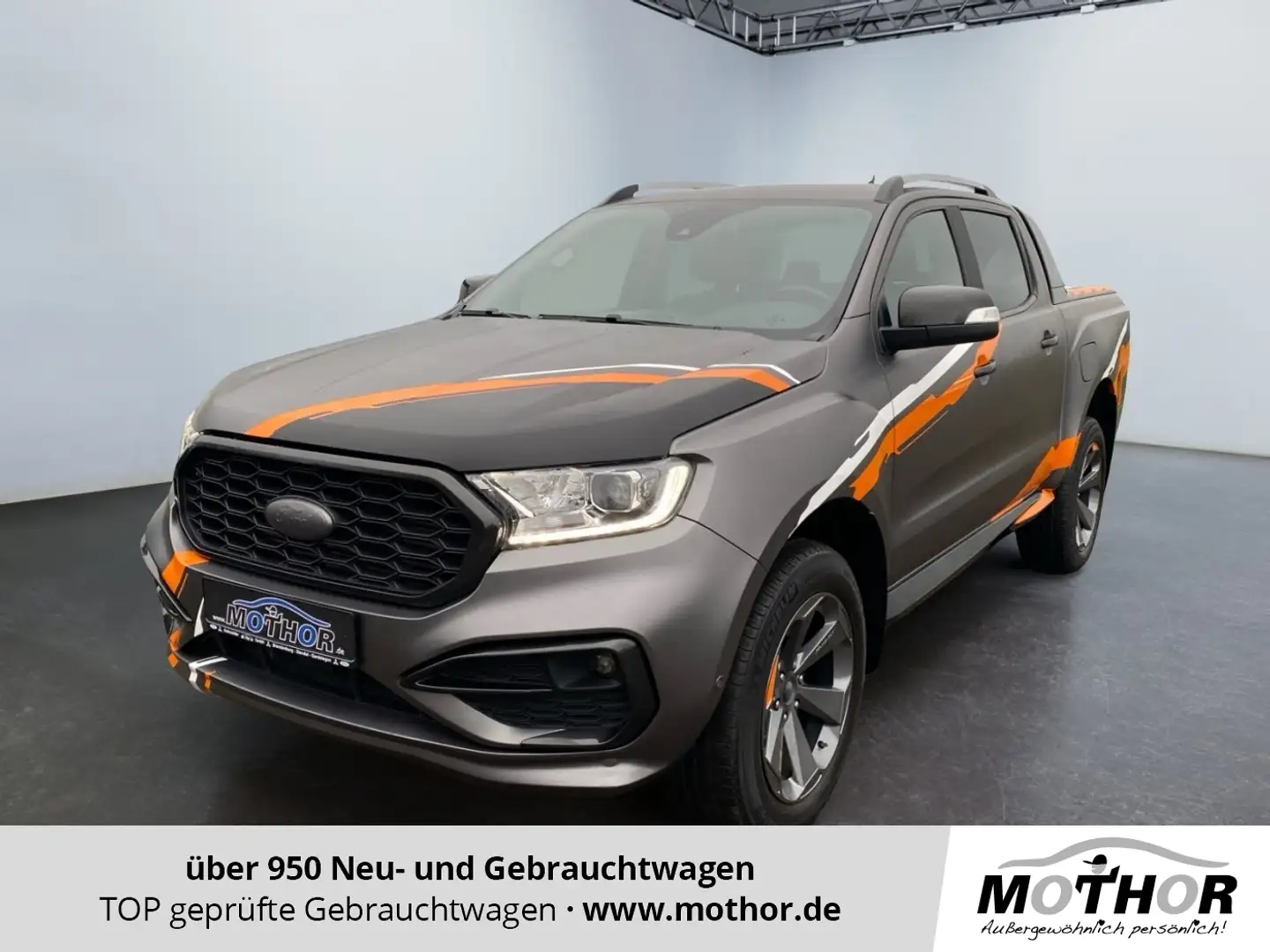 Ford Ranger Wildtrak MSRT 2.0 TDCi ACC PDC SHZ NAVI Gris - 1