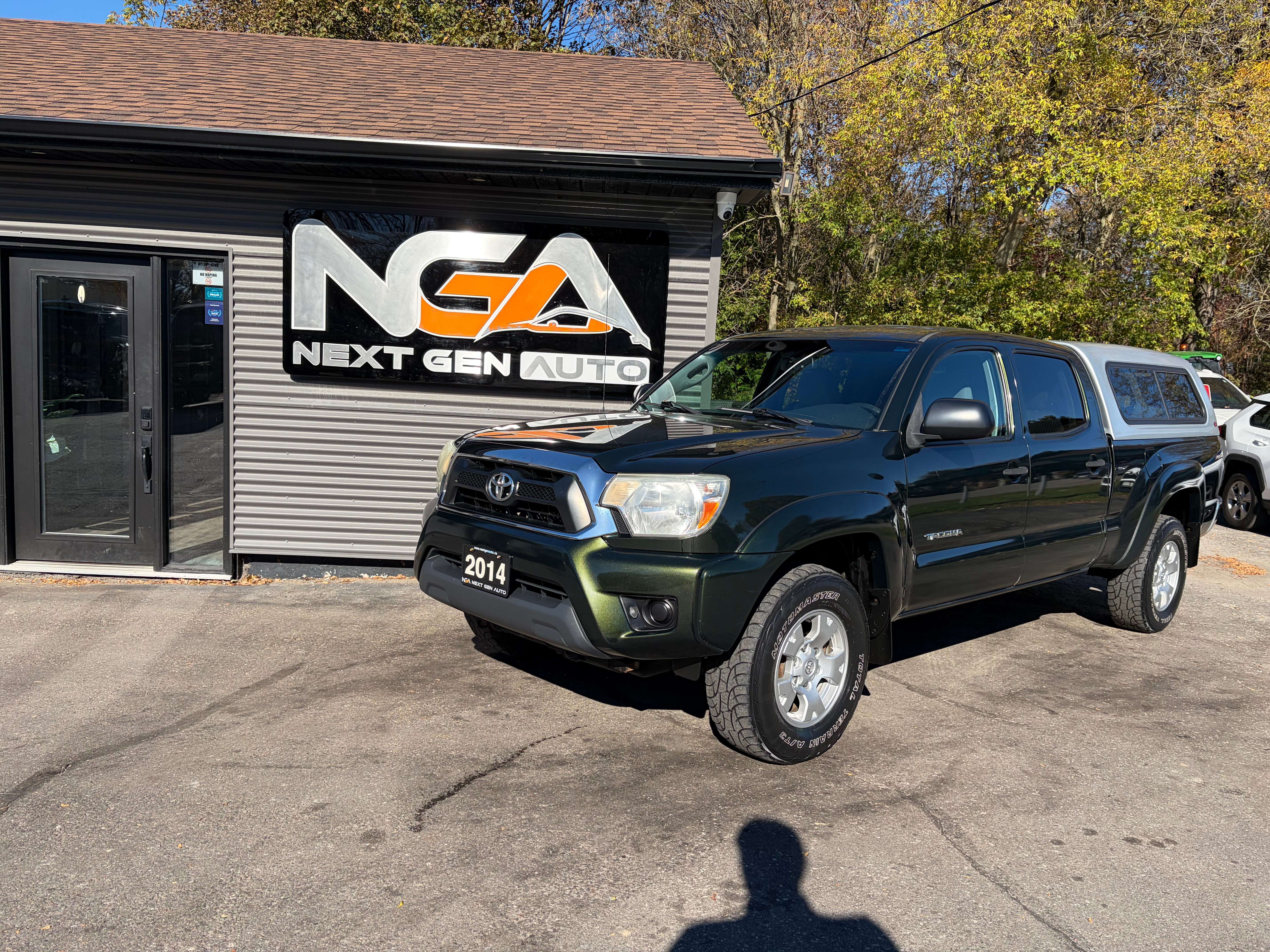 Green 2014 Toyota Tacoma Pickup Truck Four-Wheel Drive Automatic