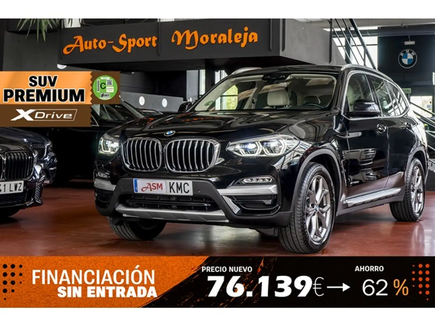BMW X3 xDrive 20dA Negro - 1