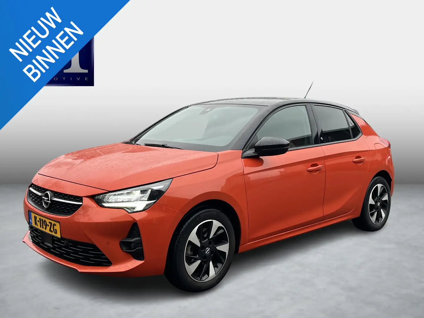Opel Corsa-e GS Line 50 kWh SOH 92%| COMPLETE AUTO!| STOEL + ST Orange - 1