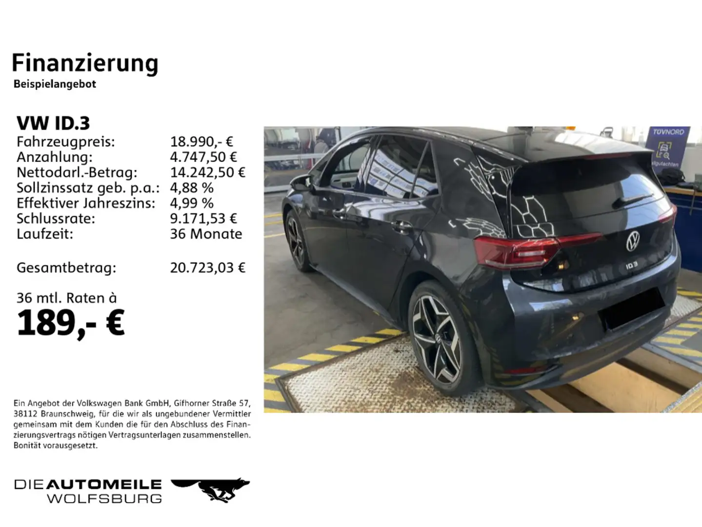 Volkswagen ID.3 Pure Performance Style ACC/Rückkam/Navi Grau - 2