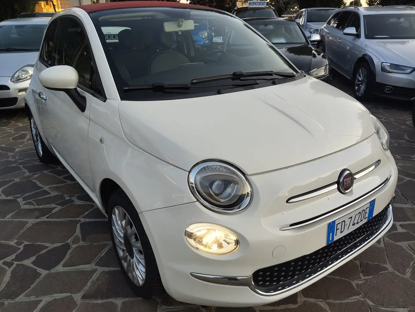 Fiat 500C 500C 1.2 Lounge 69cv dualogic NEOPATENTATI Bianco - 2