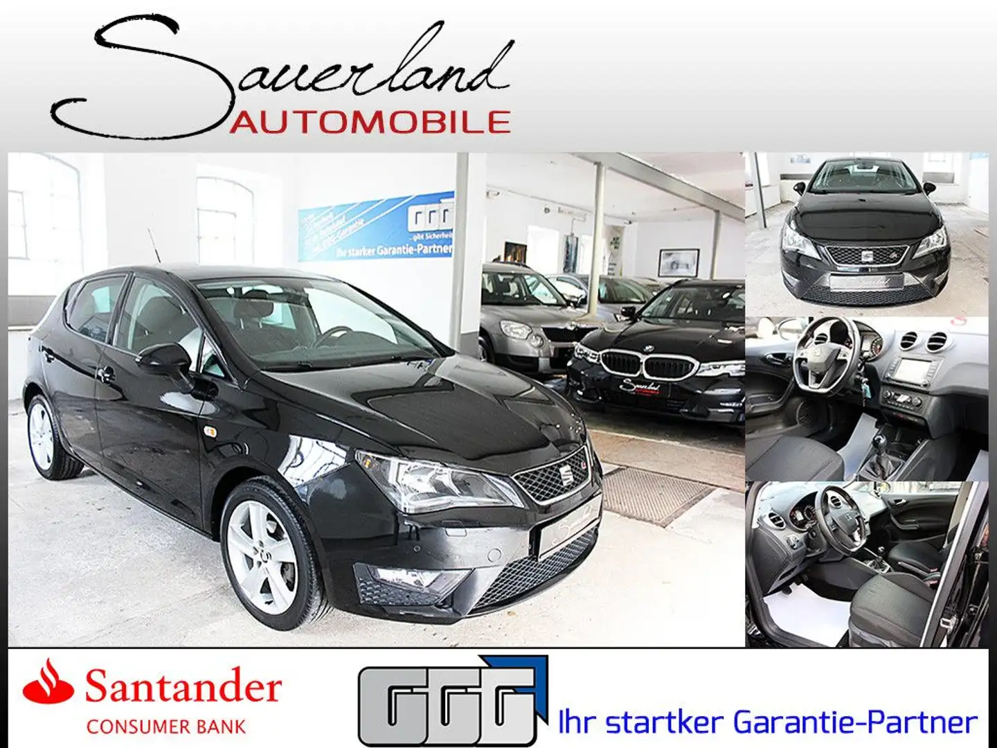 SEAT Ibiza 1.2 TSI FR NAVI SHZ DAB 16" ALU BLUETOOTH Schwarz - 1