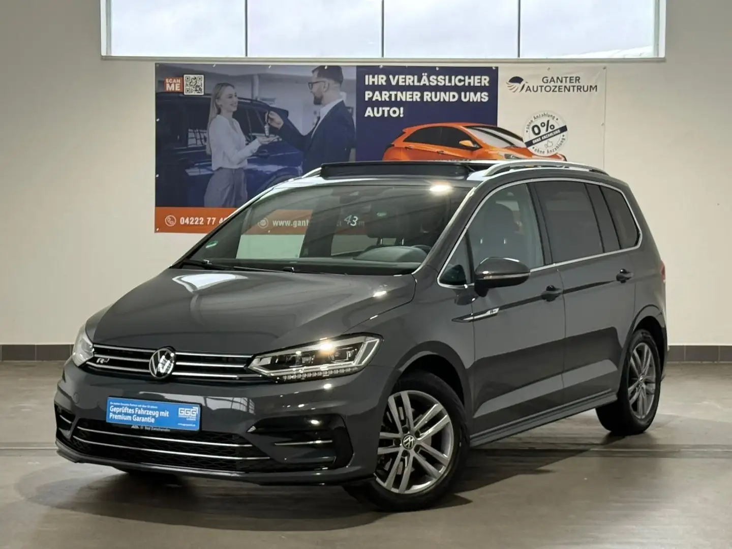 Volkswagen Touran 1.5 TSI Highline R-Line 7-Sitzer PANO+ACC Gris - 1
