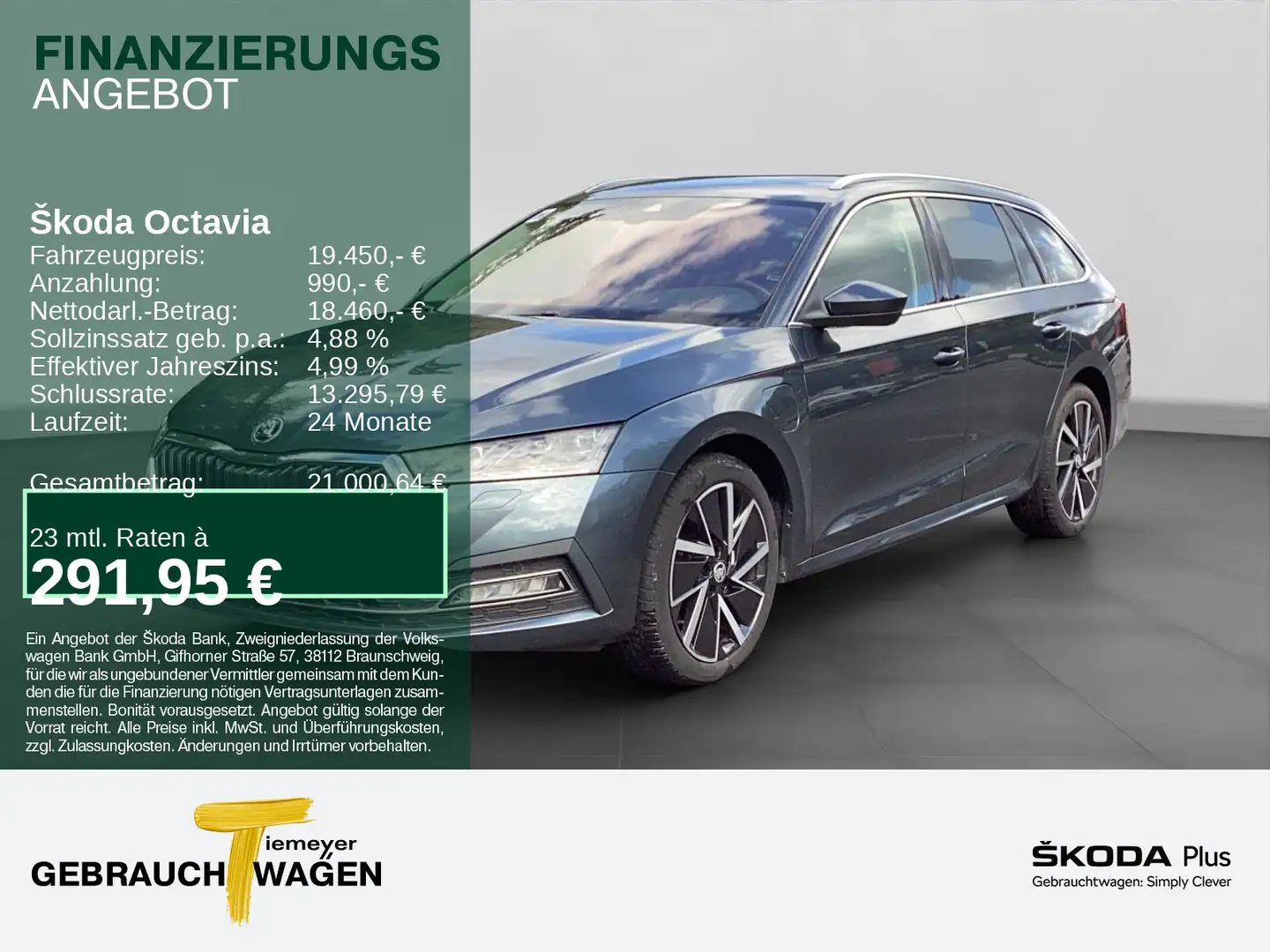 Skoda Octavia Combi iV FIRST EDITION LM18 ALCANTARA Grau - 1