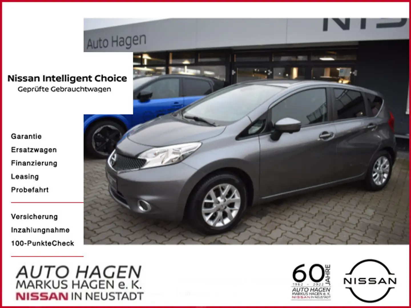 Nissan Note 1.5 dCi Acenta AHK 15" GJR auf Alu Navi 360 Grau - 1