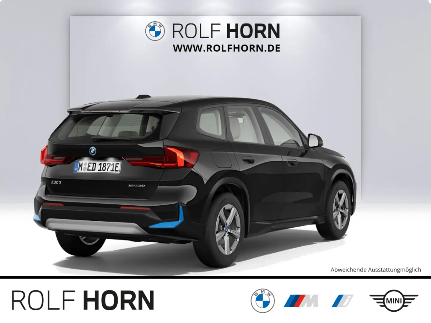 BMW iX1 xDrive30 xLine Pano Sportsitze h/k Navi RKam Schwarz - 2