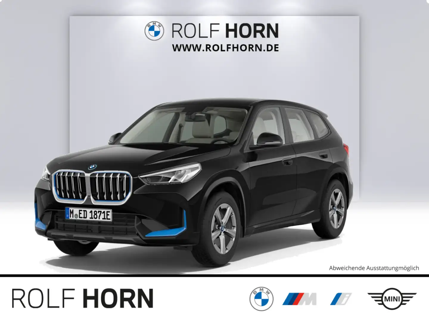 BMW iX1 xDrive30 xLine Pano Sportsitze h/k Navi RKam Schwarz - 1