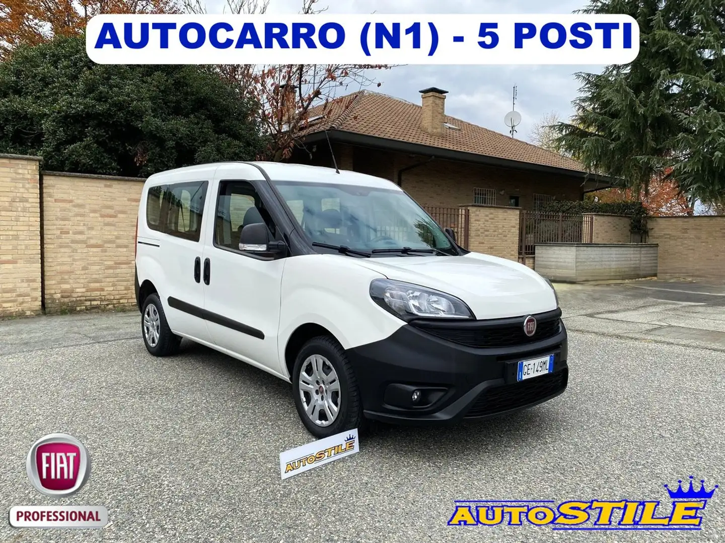 Fiat Doblo M-Jet AUTOCARRO N1 5 POSTI - 1 PROPRIETARIO Blanco - 1