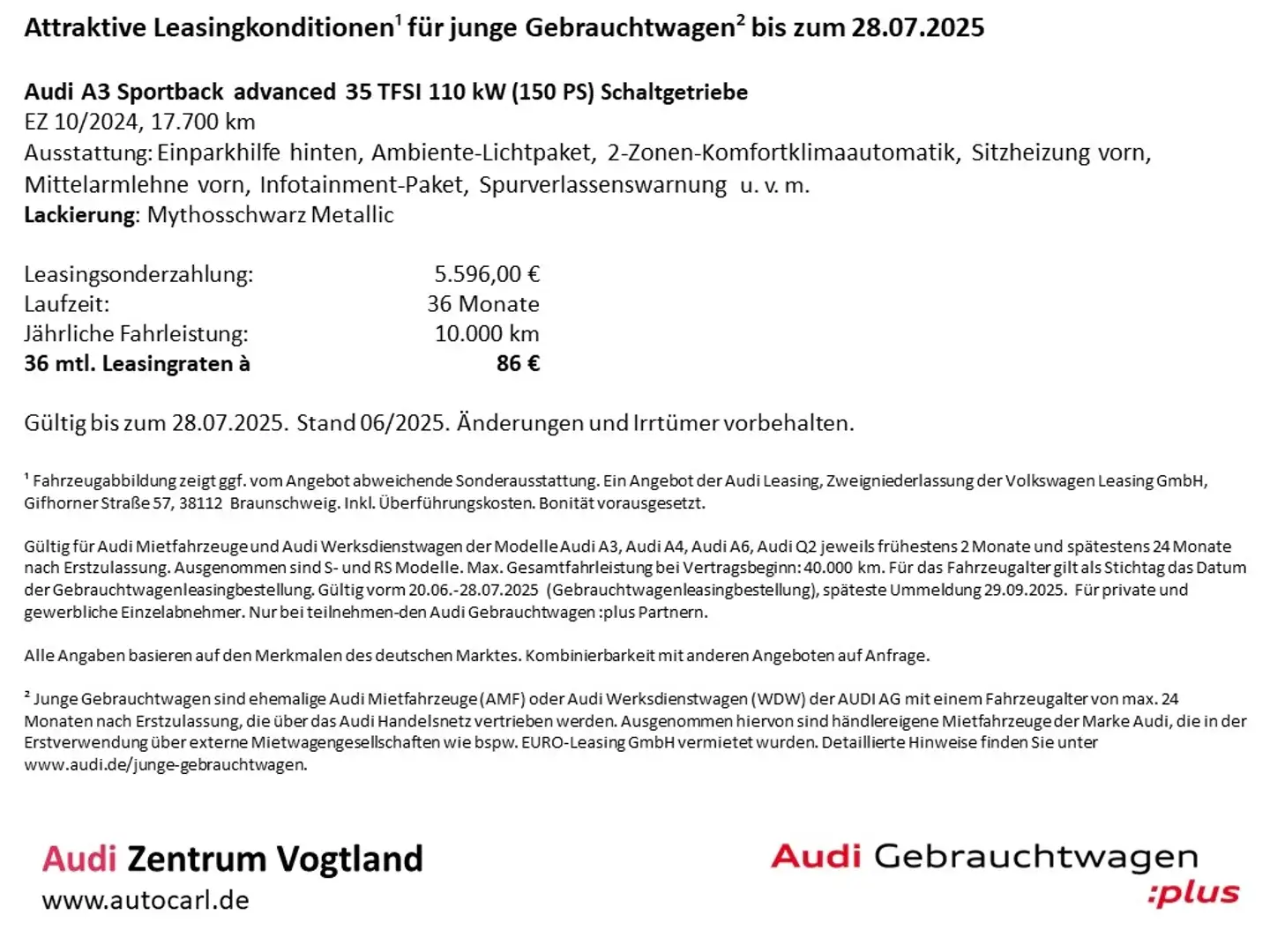 Audi A3 Sportback advanced 35 TFSI SHZ/PDC KLIMA ALU Schwarz - 2