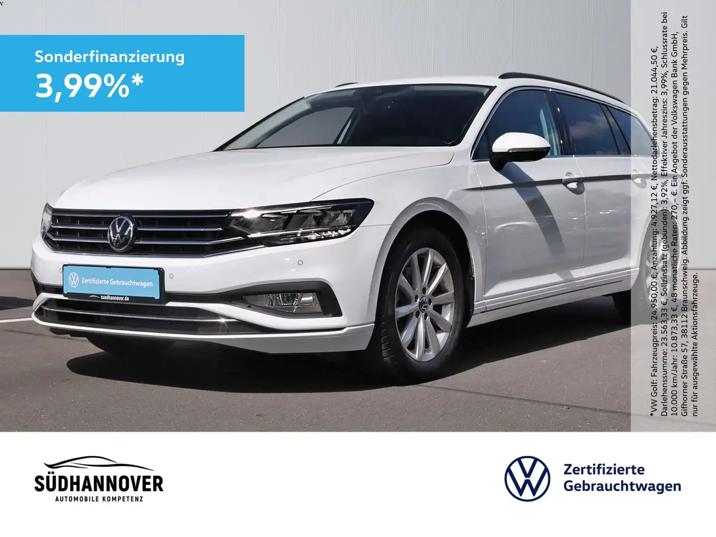 Volkswagen Passat Variant Business 1.5 TSI DSG AHK+NAVI+LED Weiß - 1