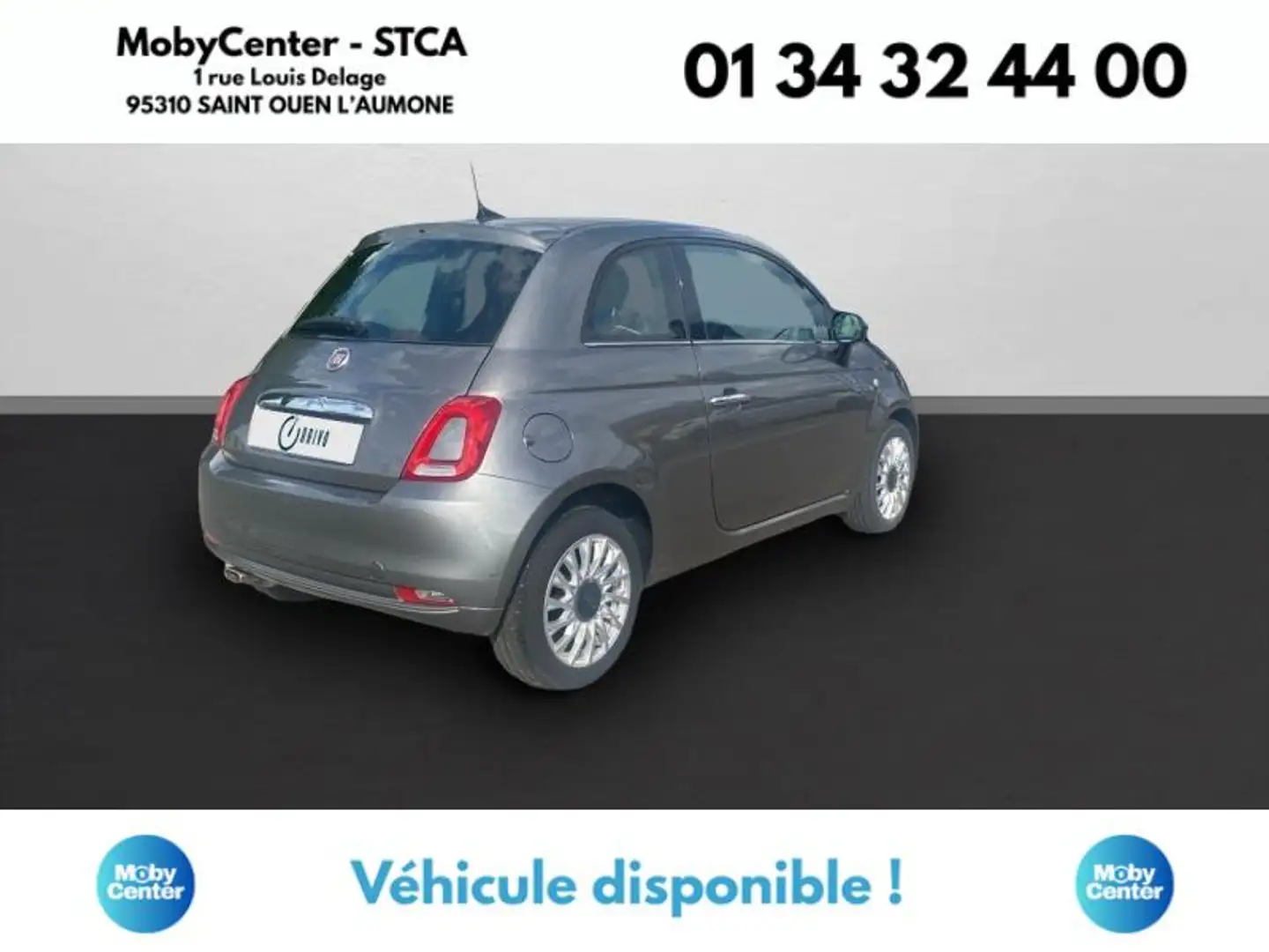 Fiat 500e 1.2 8v 69ch Eco Pack Lounge Euro6d Gris - 2