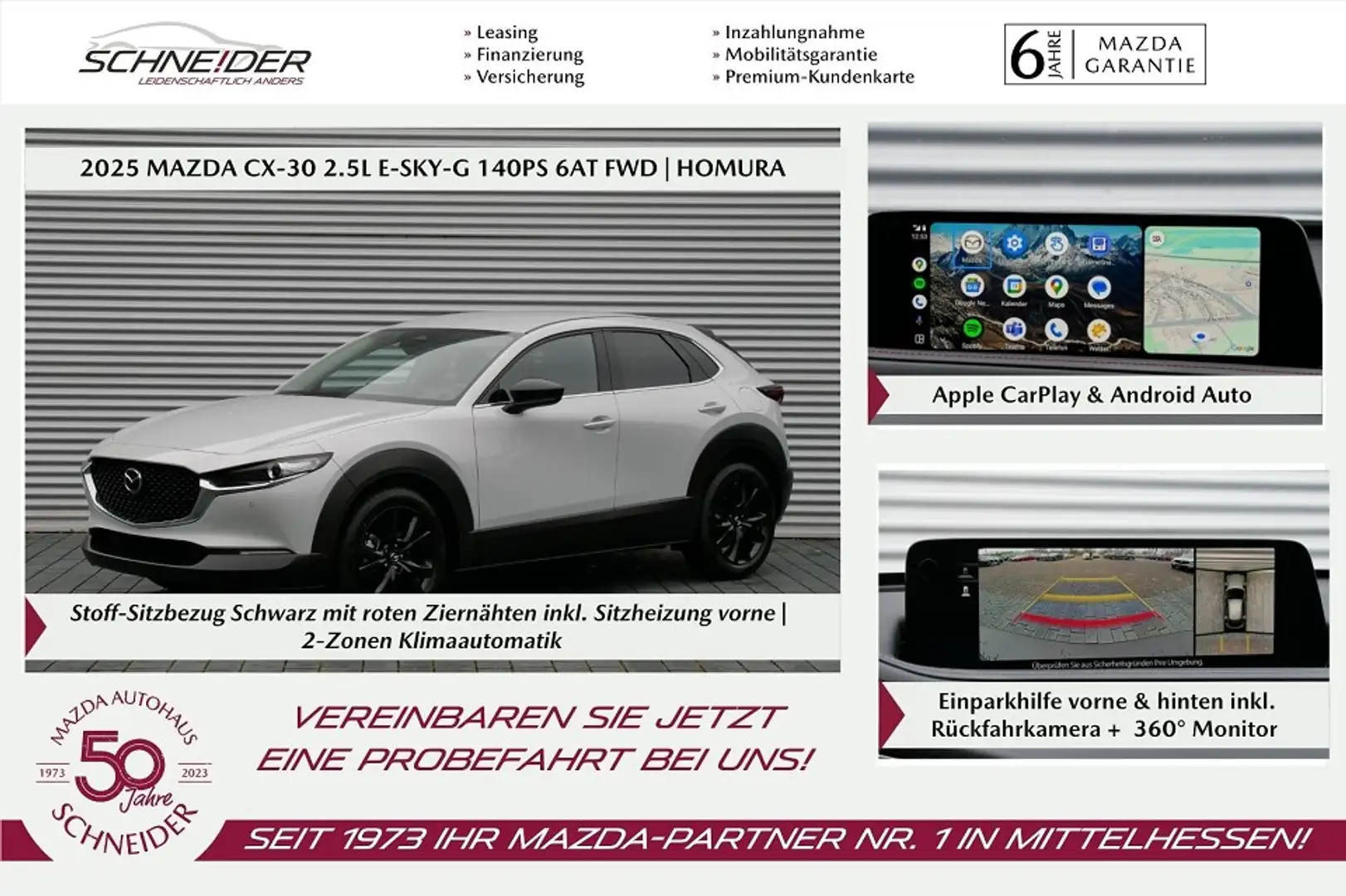 Mazda CX-30 2025 e-SKY-G 140PS AT HOMURA Blanc - 1