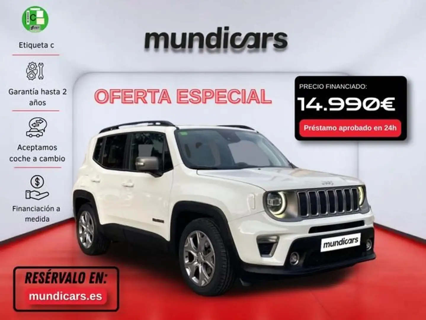 Jeep Renegade 1.3 Limited 4x2 DDCT Blanco - 1