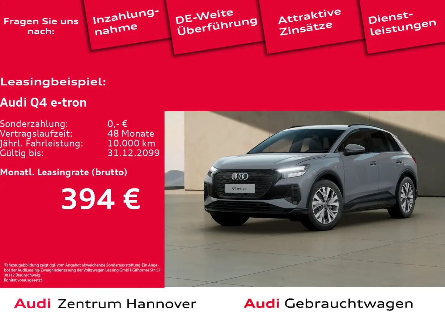 Audi Q4 e-tron 35 LED NAVI SPORTSITZ APS V+H Gris - 1