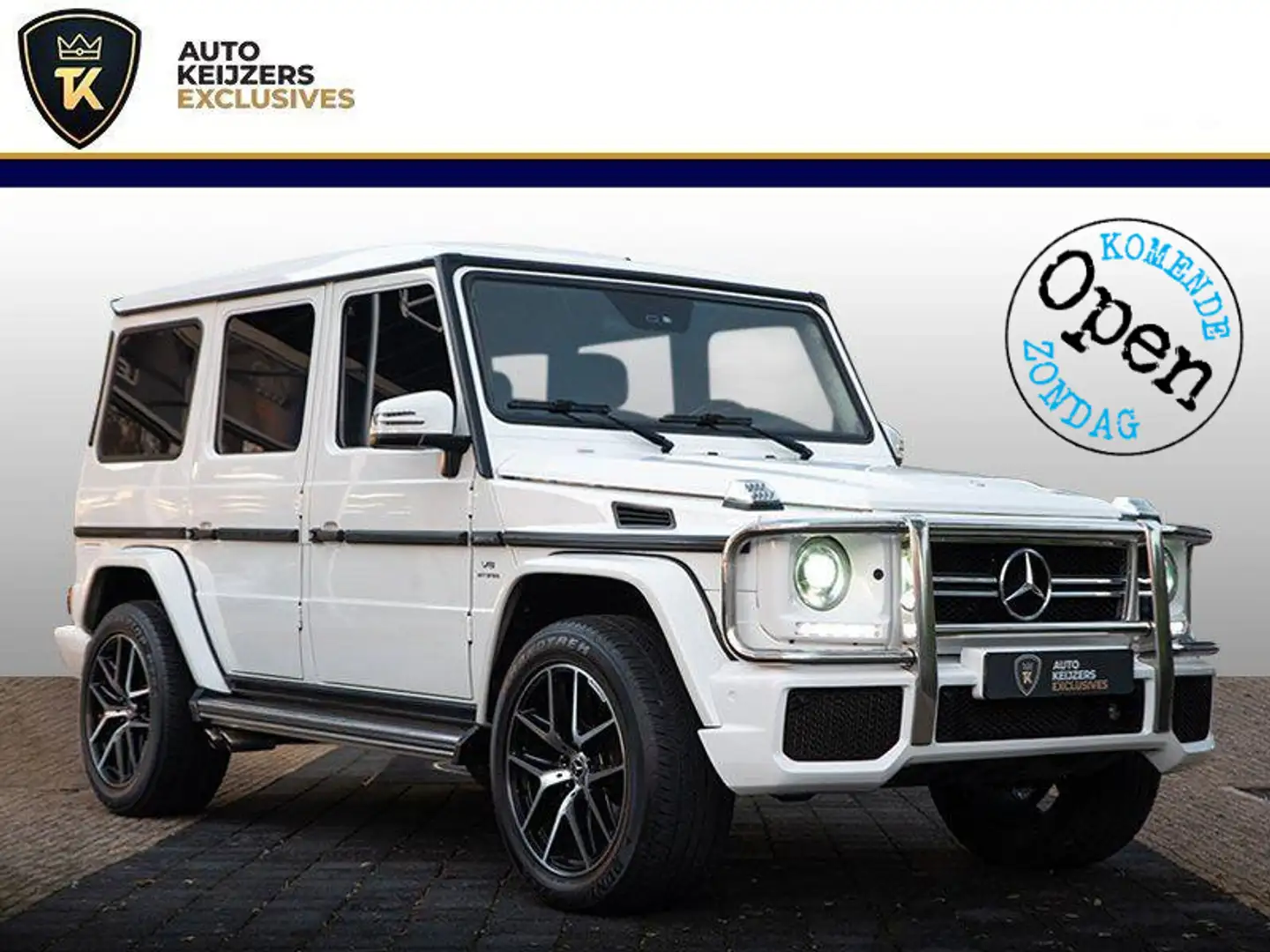 Mercedes-Benz G G63 Uitvoering Open Dak Leer Cruise G63 Uitvoering Wit - 1