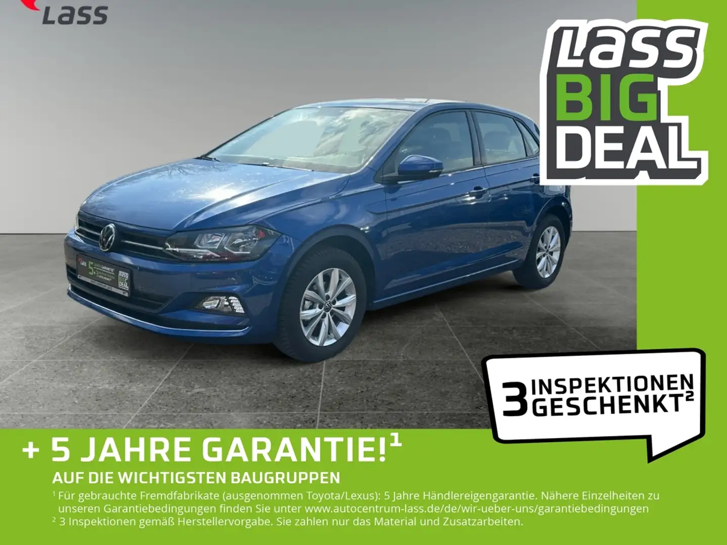 Volkswagen Polo VI 1.0 TSI Highline W-Paket Navi PDC AUT Blu/Azzurro - 1