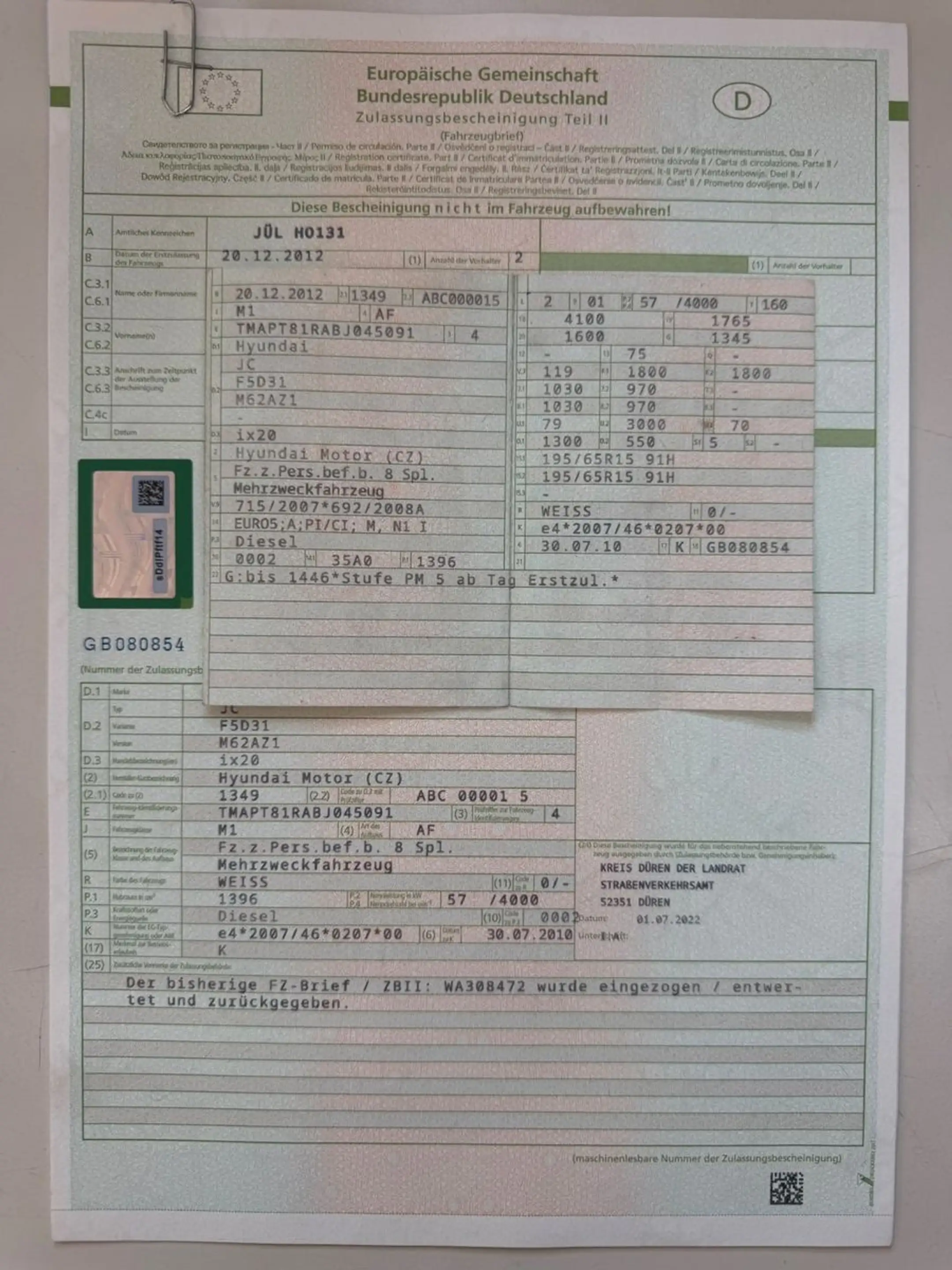 Hyundai iX20 Classic TÜV&Inspektion-NEU Klima PDC — photo 7