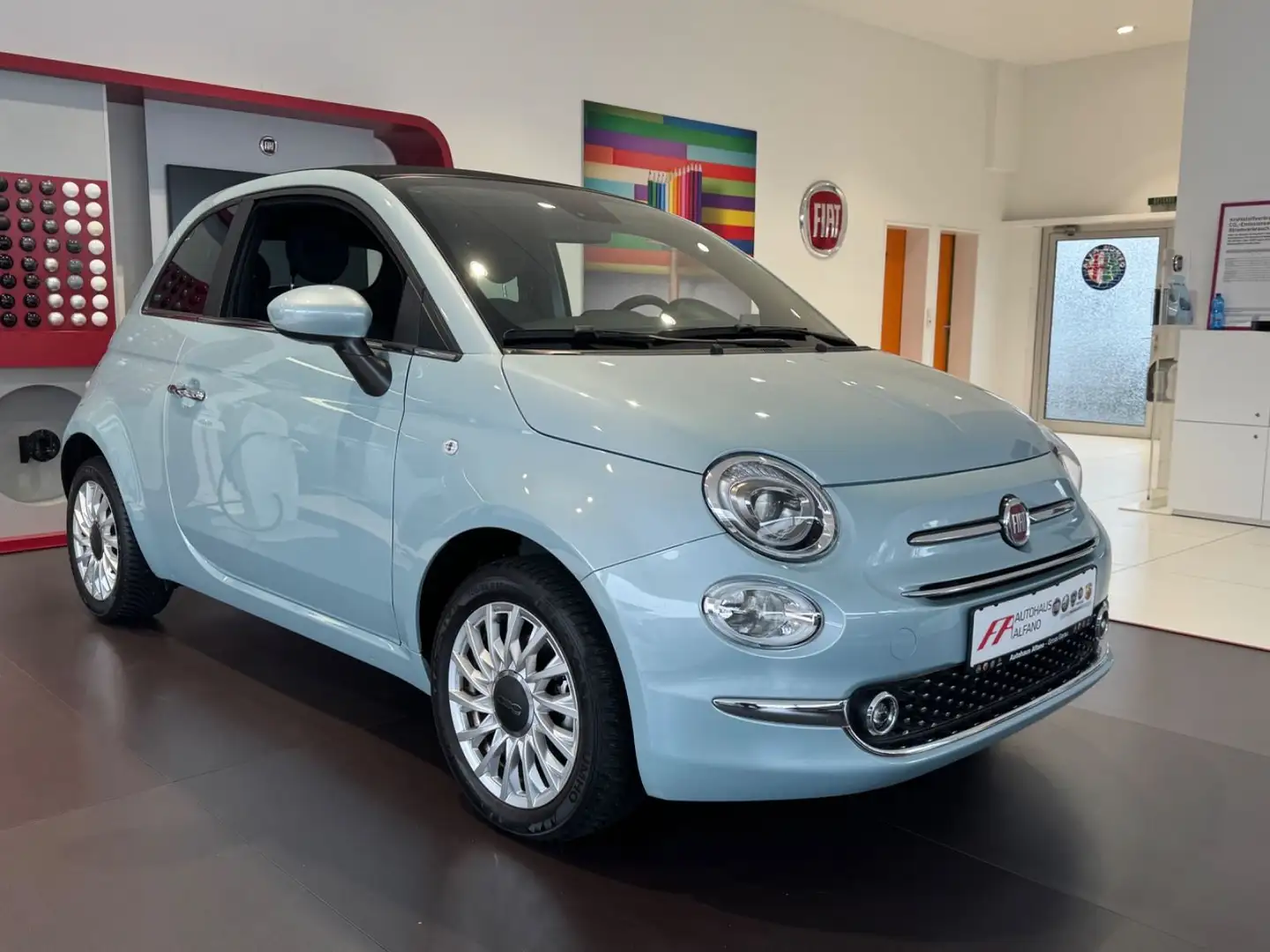 Fiat 500C Dolcevita NAVI PDC KLIMA CARPLAY Zöld - 1