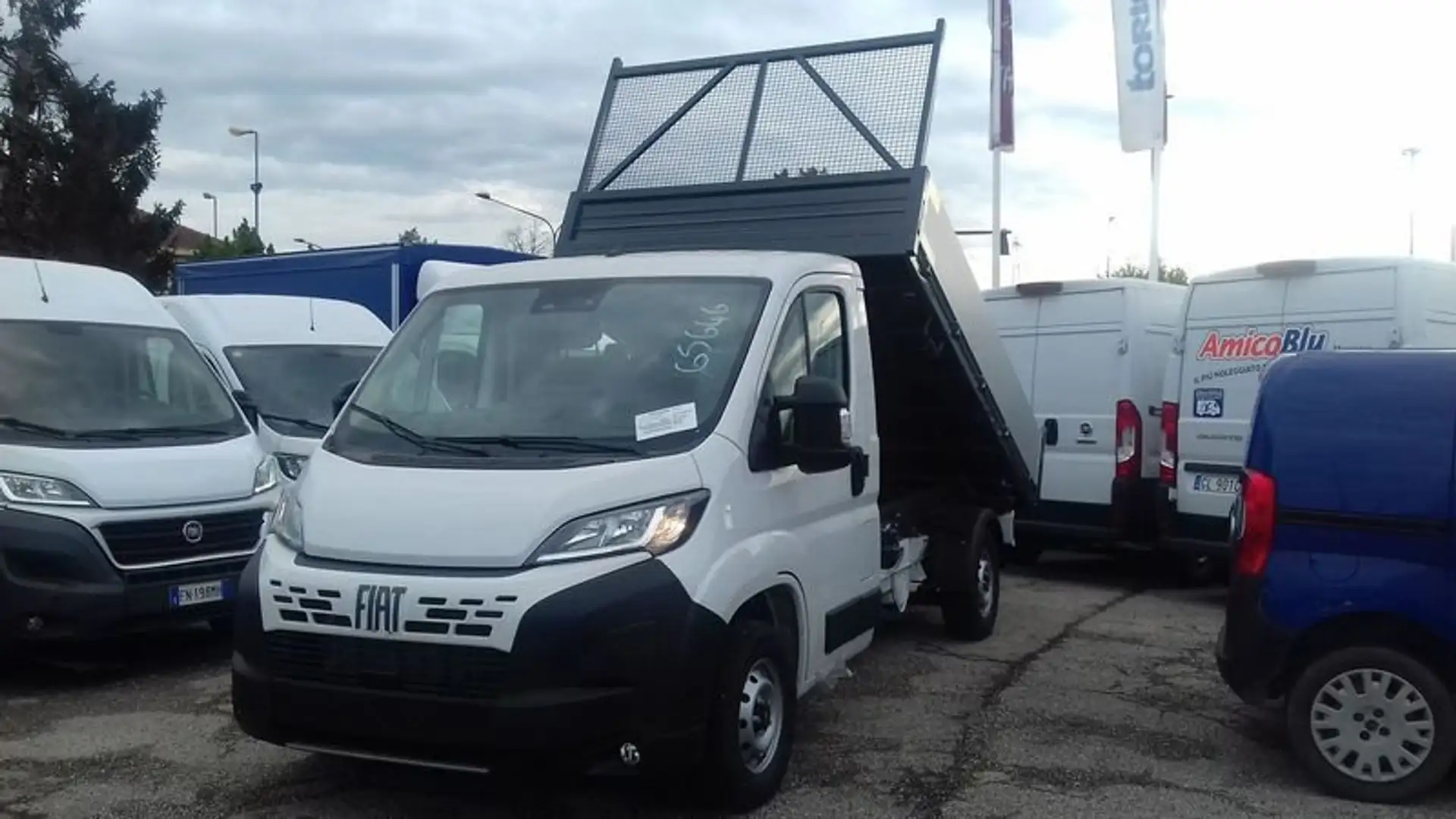 Fiat Ducato 35MH1 2.2MJET 140CV RIBALTABILE TRILATERALE Bianco - 2