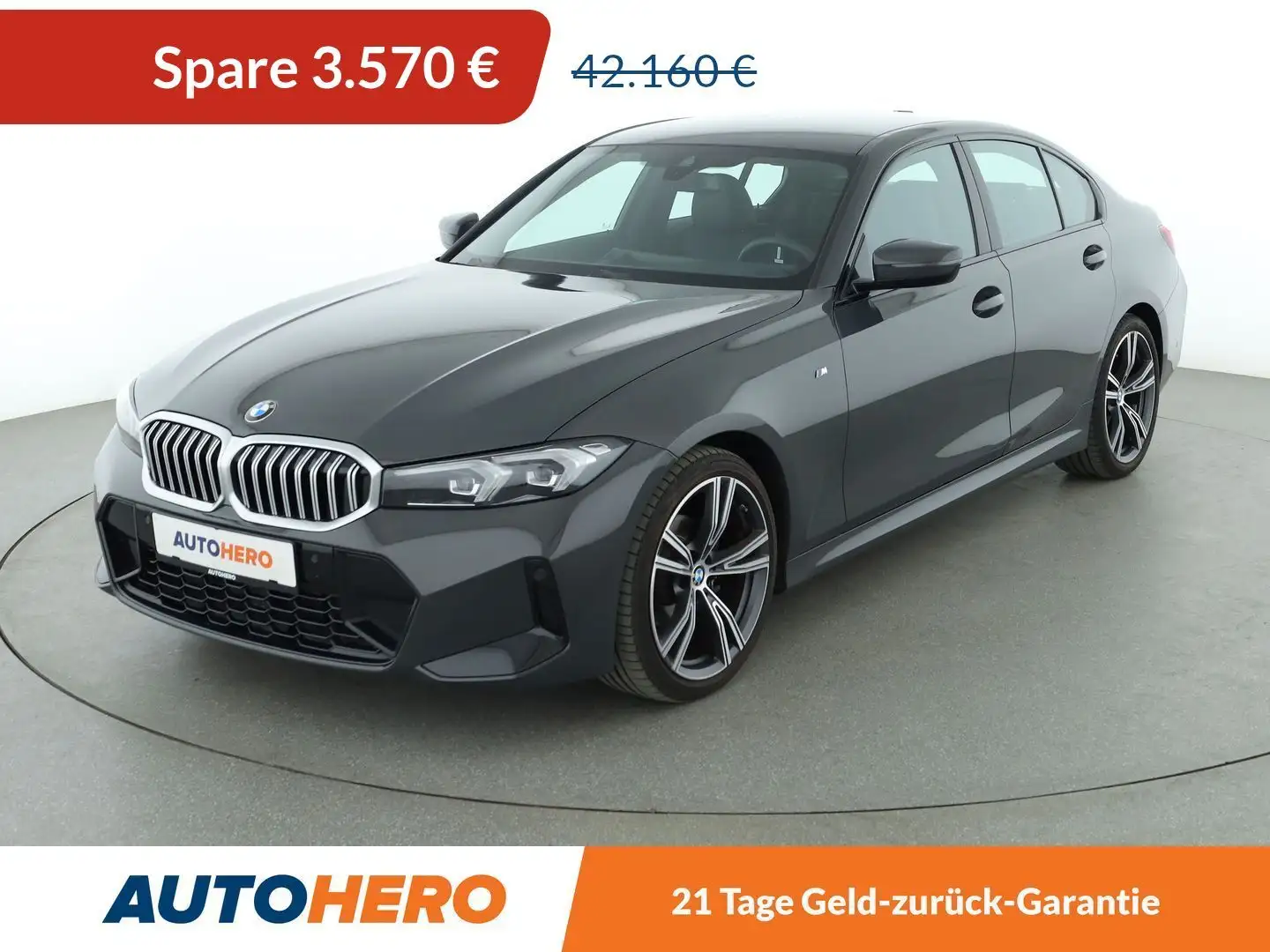 BMW 318 318i M Sport Aut.*NAVI*LED*TEMPO*PDC*CAM*SHZ* Grau - 1