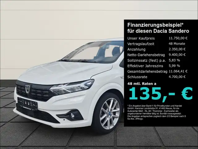 Dacia Sandero TCe 100 ECO-G Comfort LPG Navi Kamera Klimaaut. Al