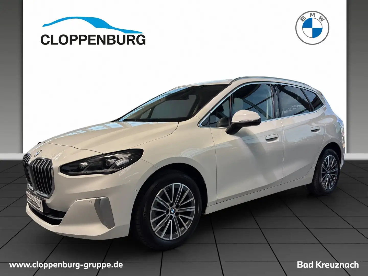 BMW 218 d Active Tourer Luxury Line Navi+ACC+SHZ+LED Weiß - 1