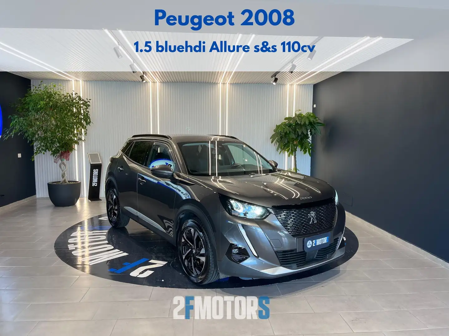 Peugeot 2008 1.5 bluehdi Allure Pack s Gris - 1