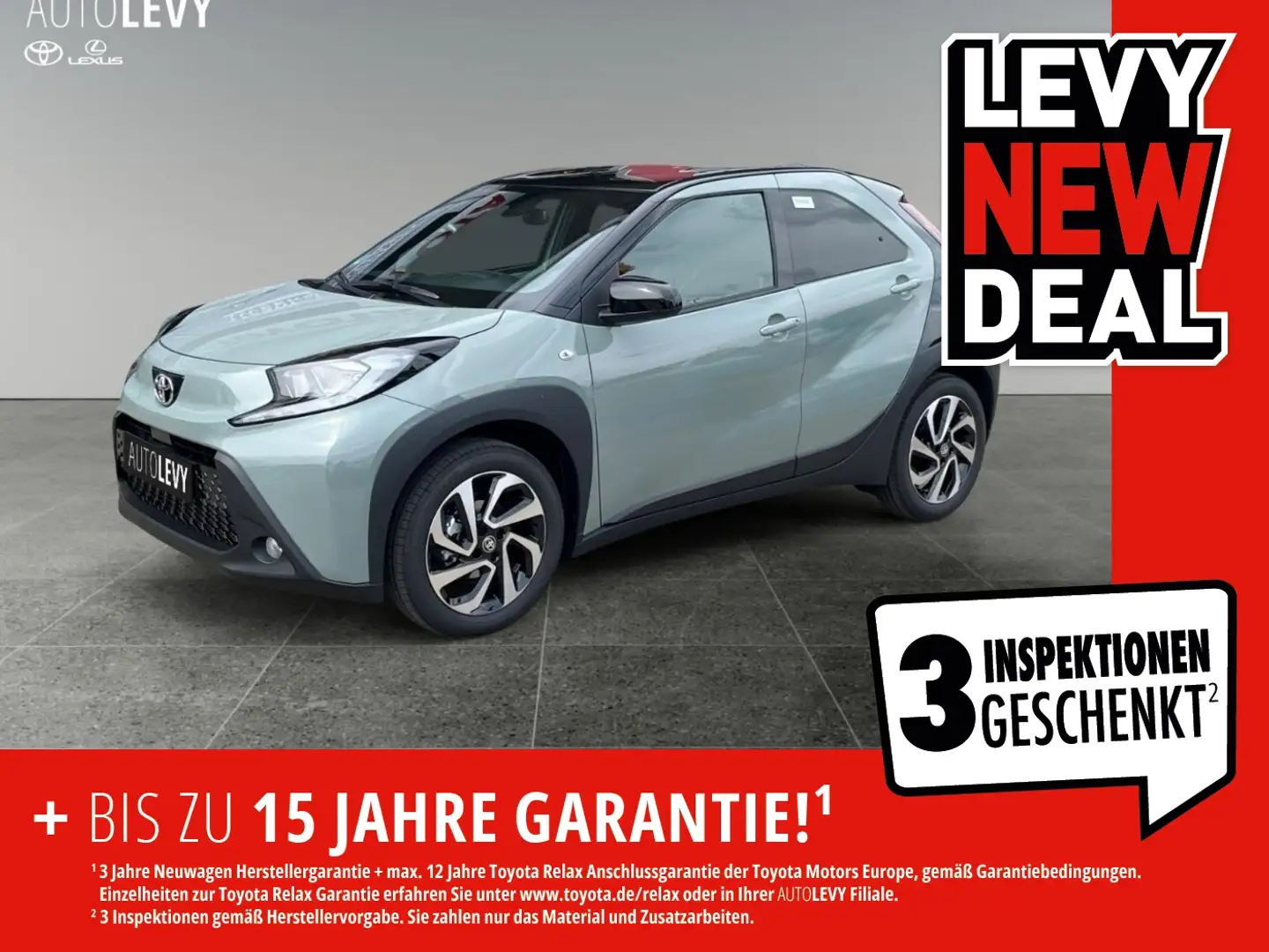 Toyota Aygo 1.0 Teamplayer 1.99% ACC AUT Fernlichtass. Schwarz - 1