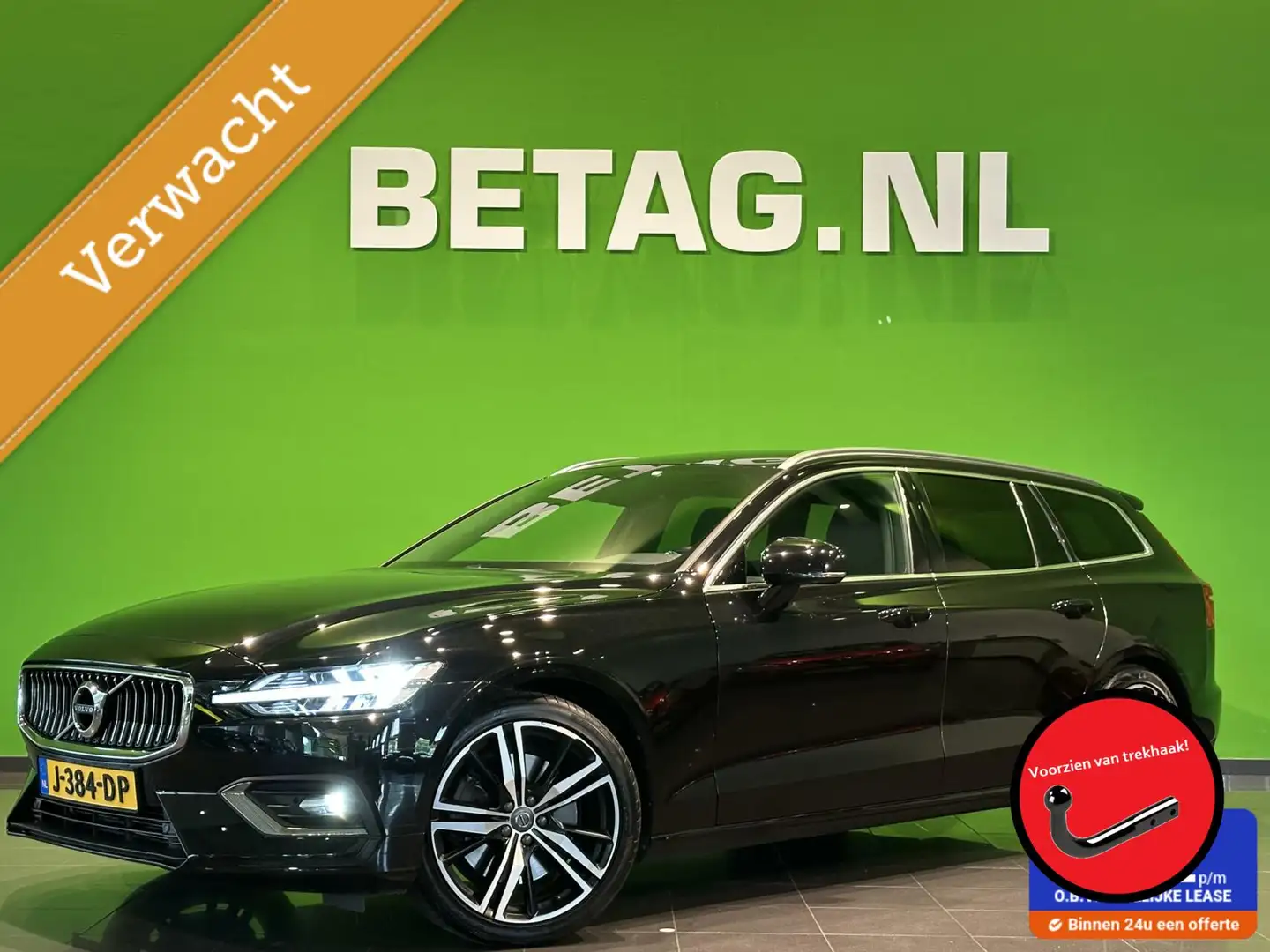 Volvo V60 2.0 T5 Inscription | Harman Kardon | Leer | CarPla Zwart - 1