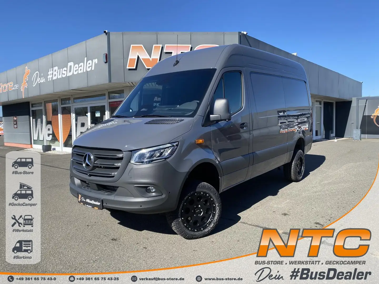 Mercedes-Benz Sprinter 319/419 CDI 4x4 L2H2*9G-tronic *MR* Grijs - 1