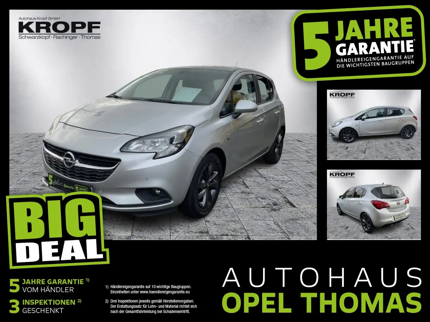 Opel Corsa E 1.4 120 Jahre SHZ+Kam.+LM+PDC Argent - 1