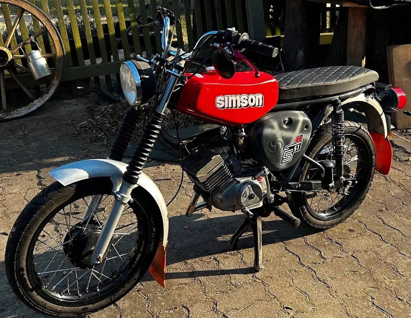 Simson S 51 B + Teile Piros - 2