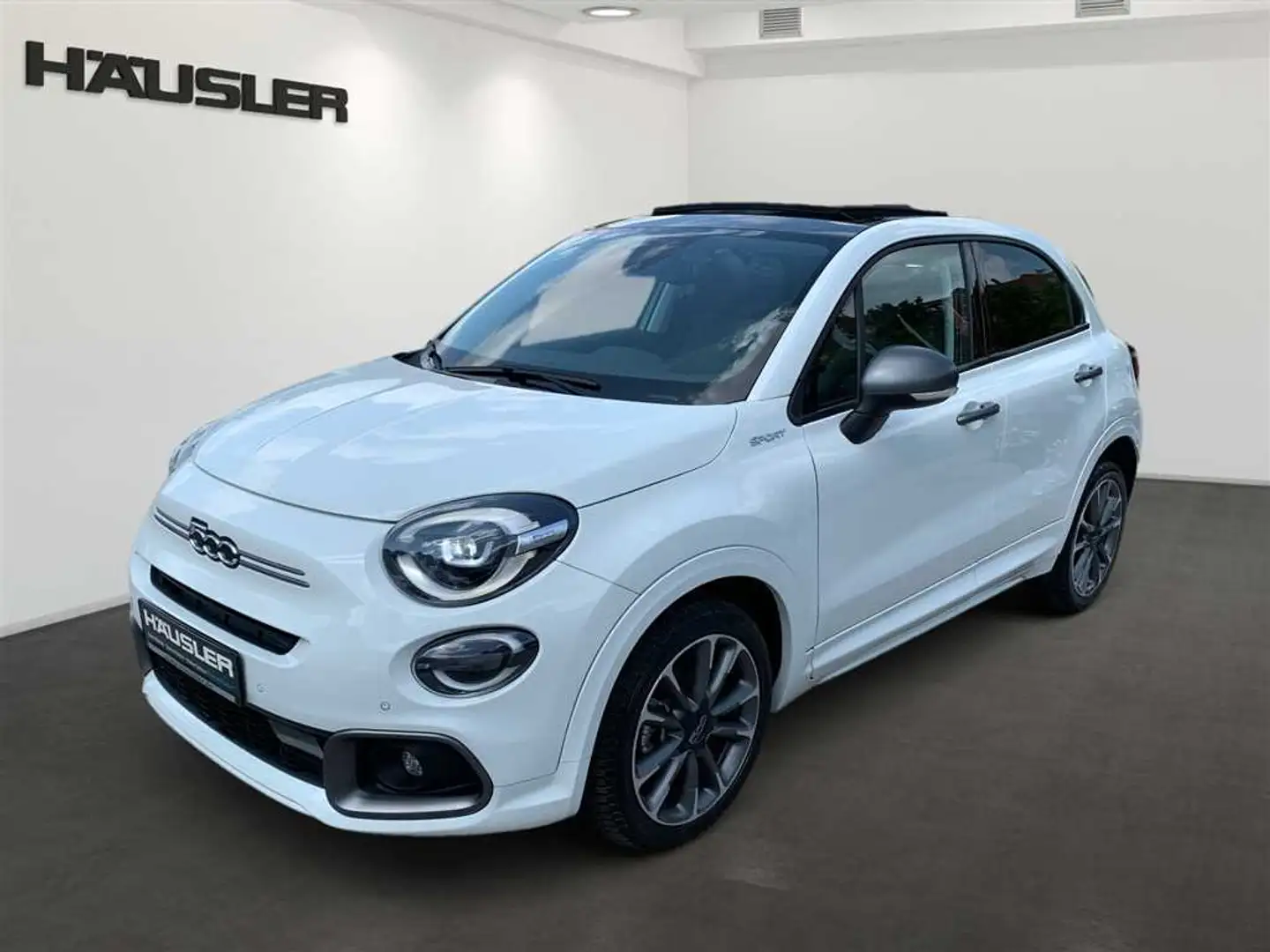 Fiat 500X 1.5 Hybrid AT Dolcevita Sport Faltdach LED Navi Ka Wit - 1
