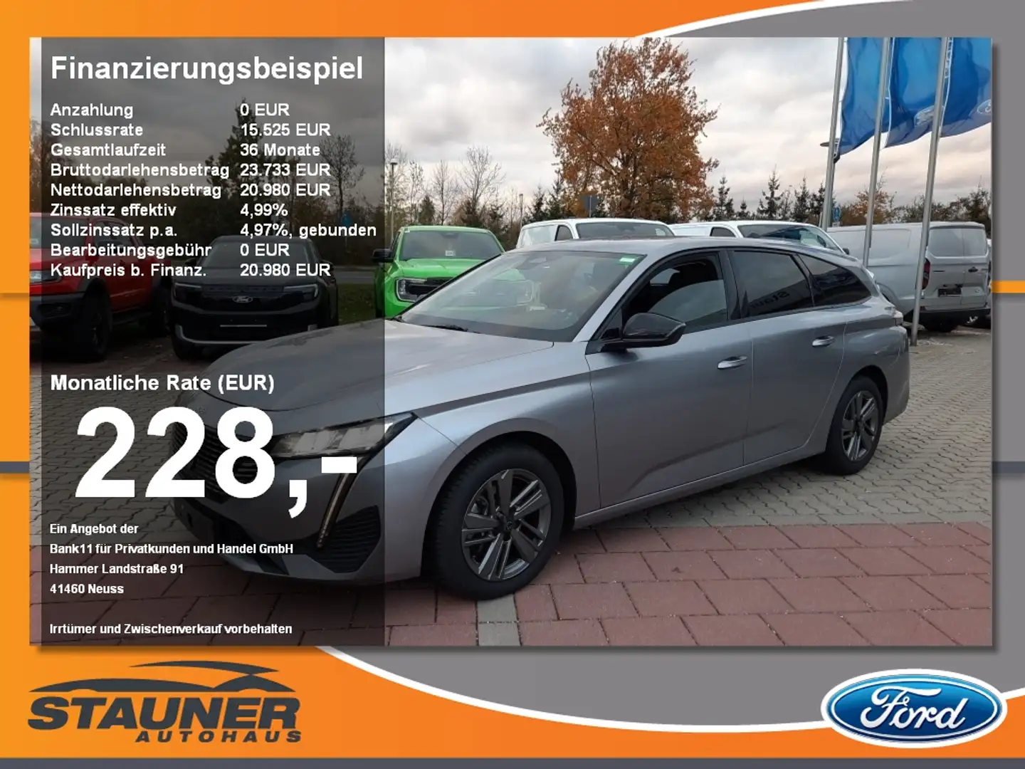 Peugeot 308 1.5DSW Allure LED/bhzWSS/SHZ/ACC/360°/Navi Grijs - 1