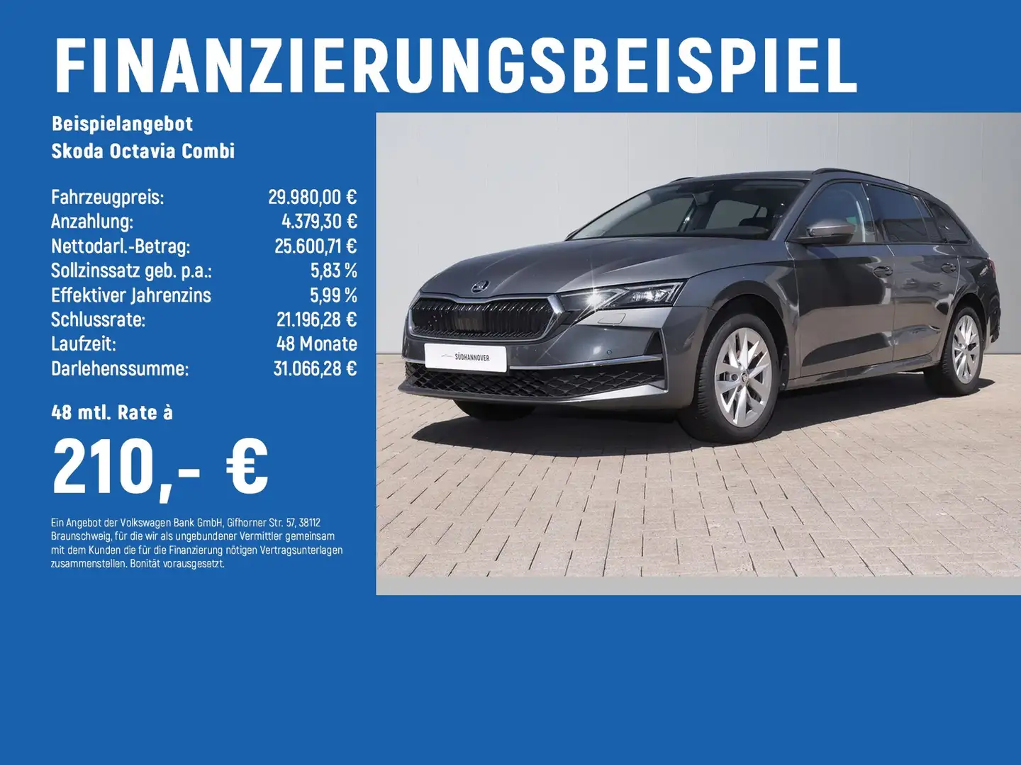 Skoda Octavia Combi Selection 1.5 e-TSI DSG AHK+PANO Grau - 2