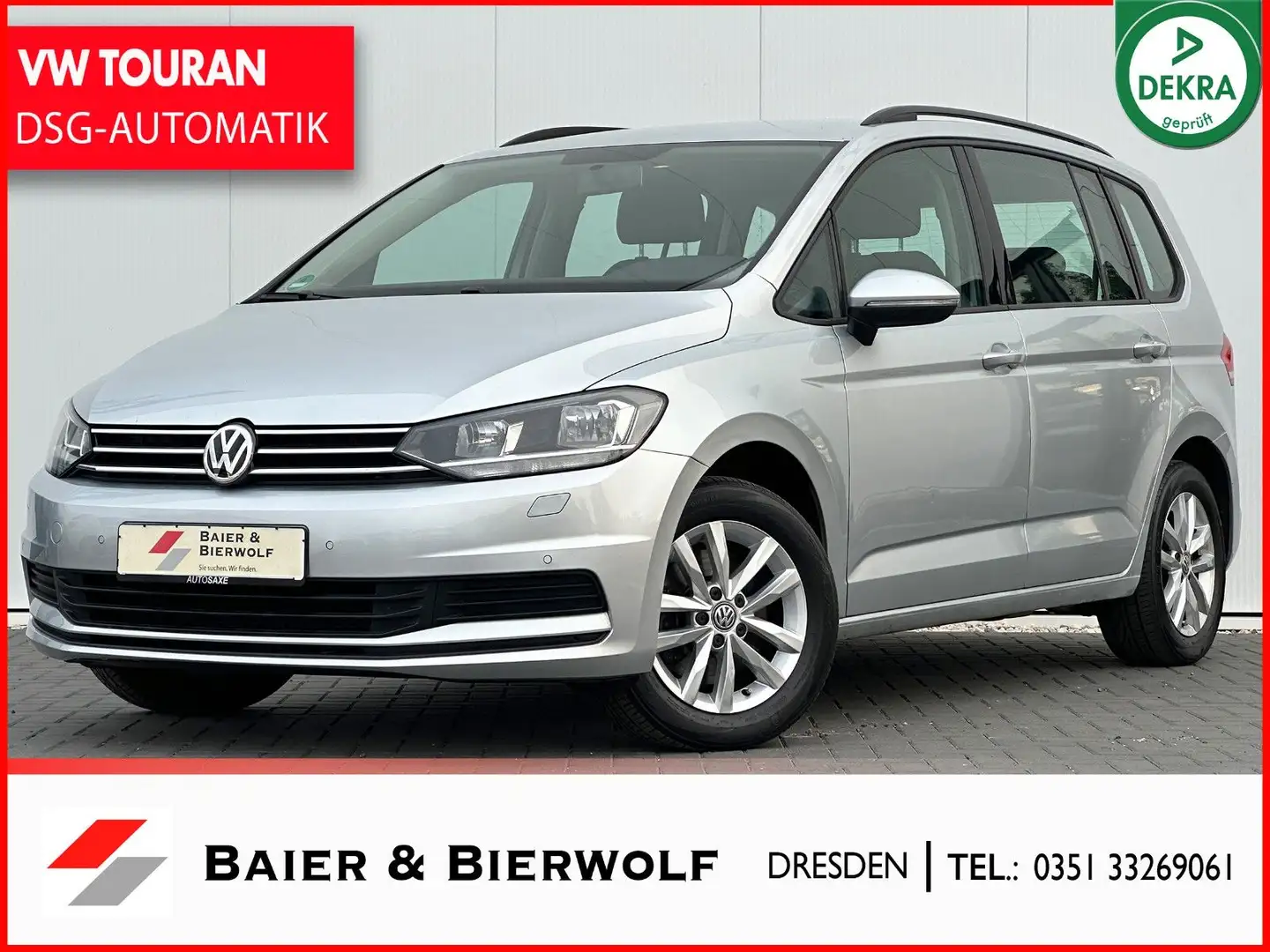 Volkswagen Touran 1.4 TSI DSG Comfortline NAVI SHZ PDC Zilver - 1