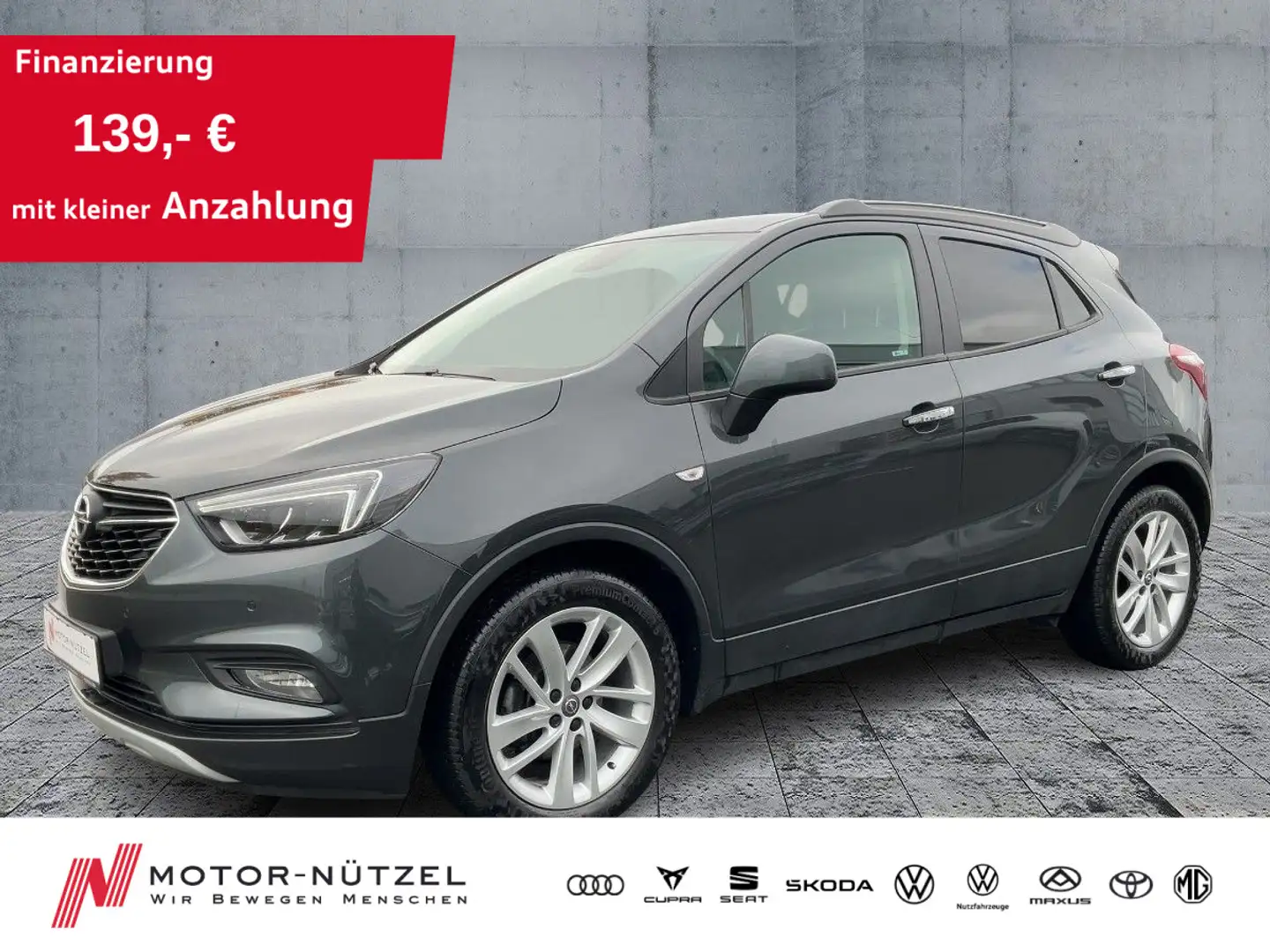 Opel Mokka X 1.4 TURBO 4x4 Bi-LED+NAV+SHZ+2xPDC+GRA Grau - 1